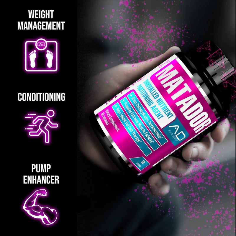 [Australia] - Project AD Matador Muscle Builder Enhances Muscle Pumps and Promotes Muscle Growth And Energy (60 Capsules) 