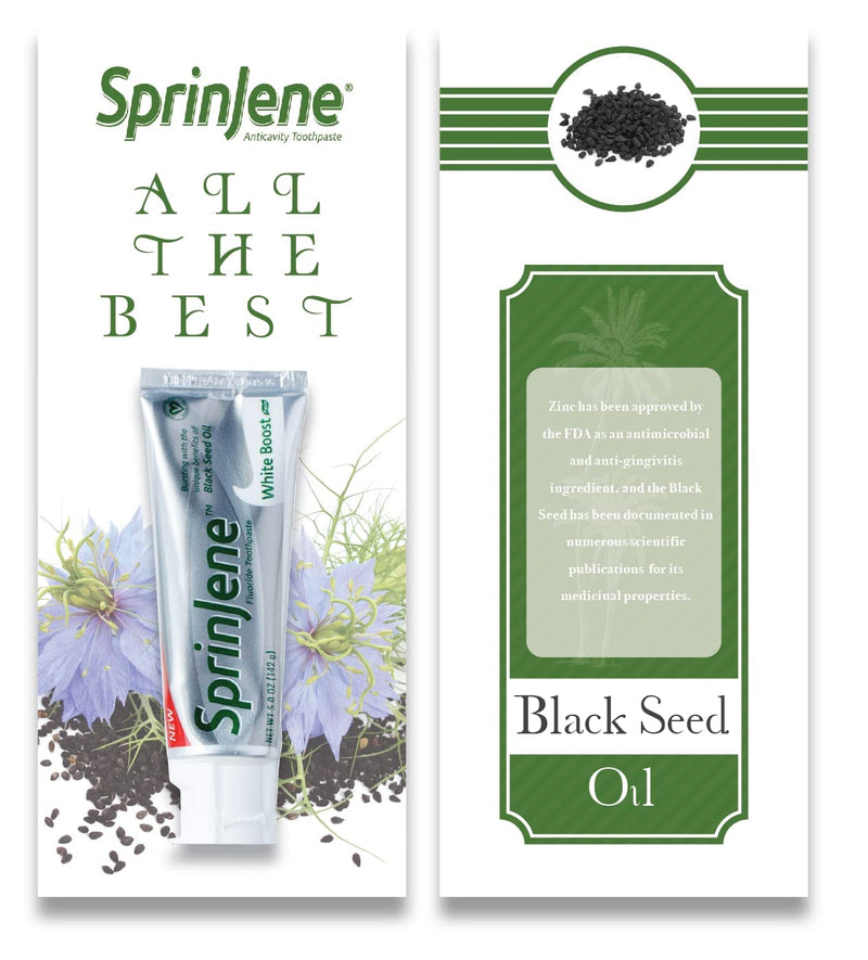 [Australia] - SprinJene Original White Boost | Whitening Toothpaste with Fluoride for Cavity Protection | 4 Pack 5.00 Ounce ( Pack of 4 ) 