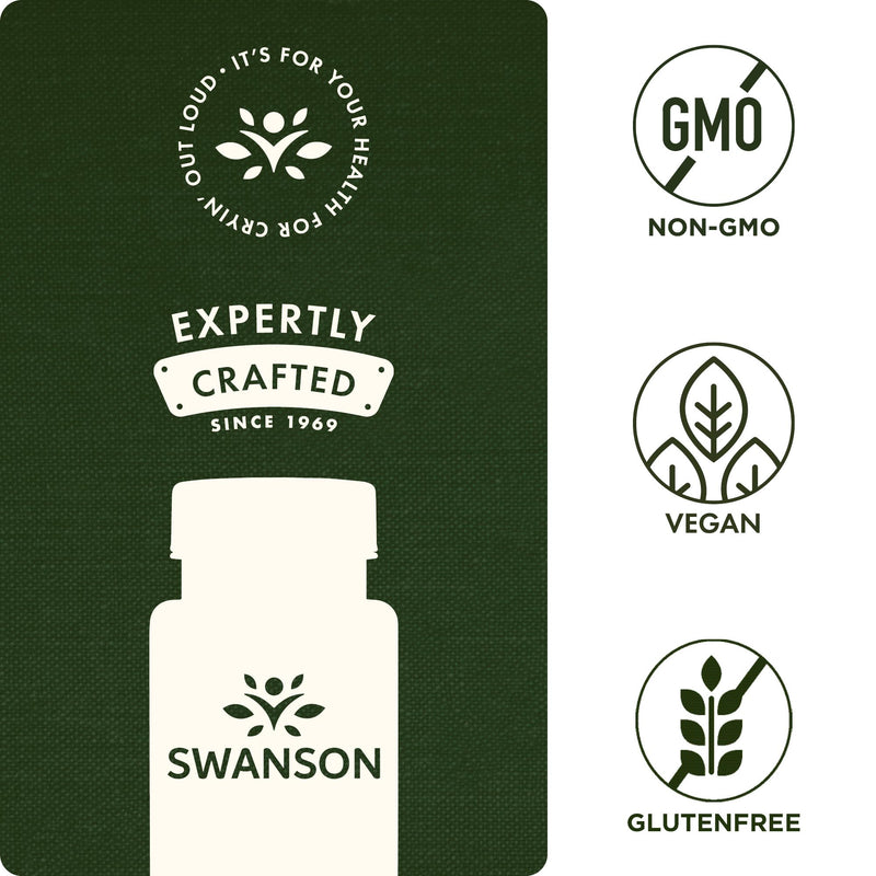 Swanson, PectiPure, Citrus Pectin, 600mg, 60 Capsules, Dietary Fibre, High-Dose, Lab-Tested, Soy-Free, Gluten-Free, GMO-Free