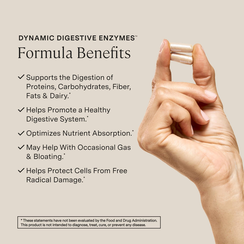 Stonehenge Health Dynamic Digestive Enzymes | Gas & Bloating Support - 60ct | Digestive Enzyme Supplement for Gas and Bloating Food Breakdown and Nutrient Absorption with Protease Lipase Amylase Lactase
