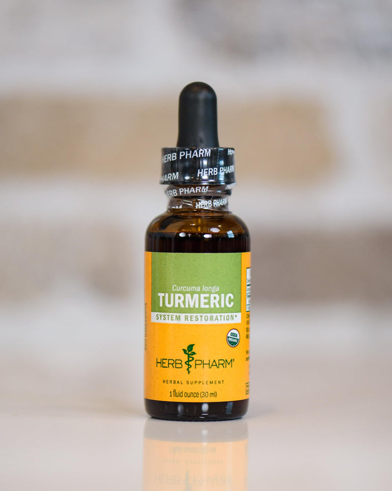 Herb Pharm Certified Organic Turmeric Liquid Herbal Extract 30ml | Traditionally Used for Multi-System Support & Wellbeing | Herbal Food Supplement 30 ml (Pack of 1)