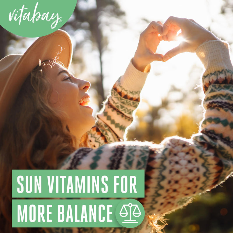 Vitabay – Vitamin D3 Depot 10000 I.E. – 240 Vegane Tabletten – Hochdosiert – Vitamin D3 Tabletten & Kapseln – VIT D – Vitamin D 10000