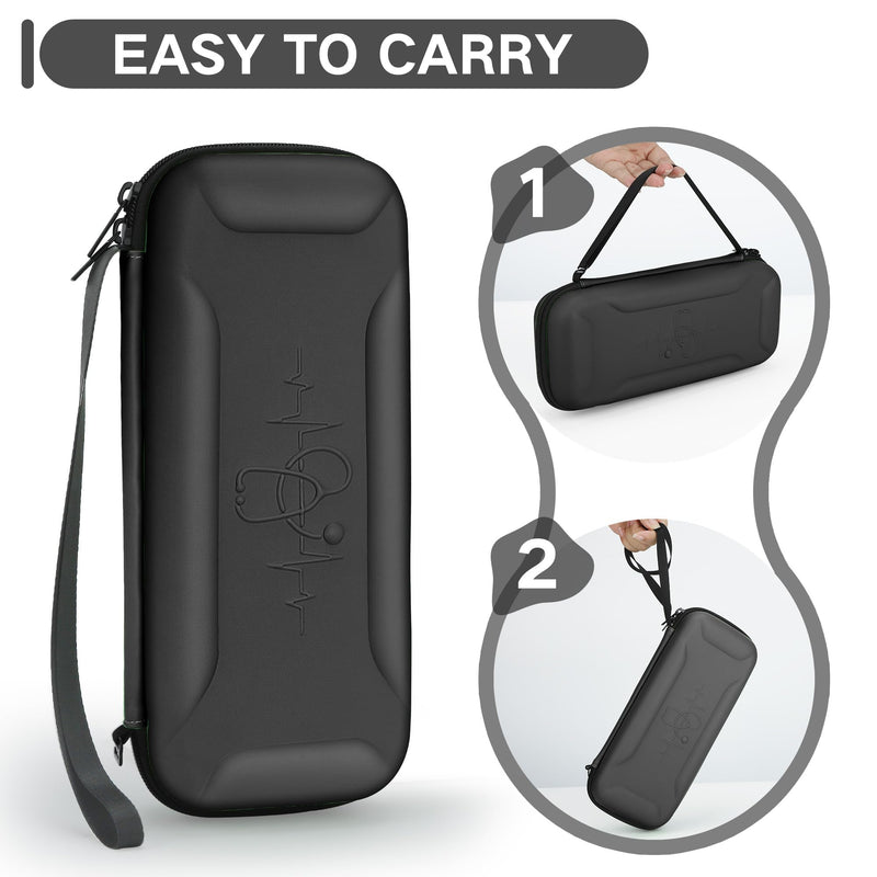 [Australia] - Stethoscope Case for 3M Littmann Classic III,Lightweight II S.E. Cardiology IV,Nurse Gift Hard Organizer Portable Carry Travel Cover Storage Bag with Vital Medical Supplies Black A 