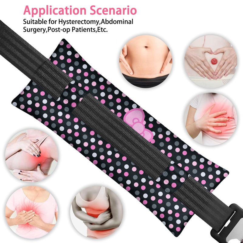 Mastectomy Pillow, Hysterectomy Pillow, Heart Pillow after Heart Surgery, Port Pillows for Chemo Patients Seatbelt C Section Pillow, Pacemaker Seatbelt Protection, Breast Cancer Gifts for Women Bowknot3 one size