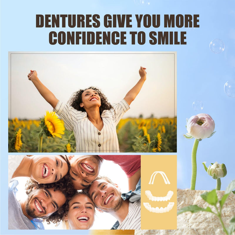 [Australia] - Temporary Veneers Kit for Women and Men, Tooth Replacement Kit, Nature and Comfortable (4PCS) 5 