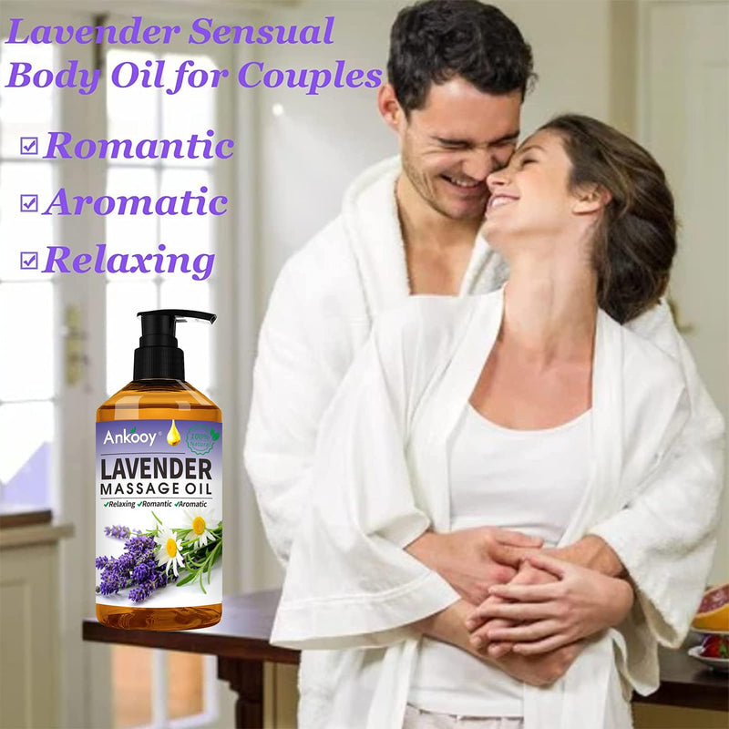 [Australia] - 3 Pack Massage Oil for Massage Therapy,Sore Muscle Oil Arnica Oil & Lavender Oil Massage Oil for Date Night & Ginger Oil for Lymphatic Drainage-Relaxing Massage Gifts Kit with Roller Massage Ball 