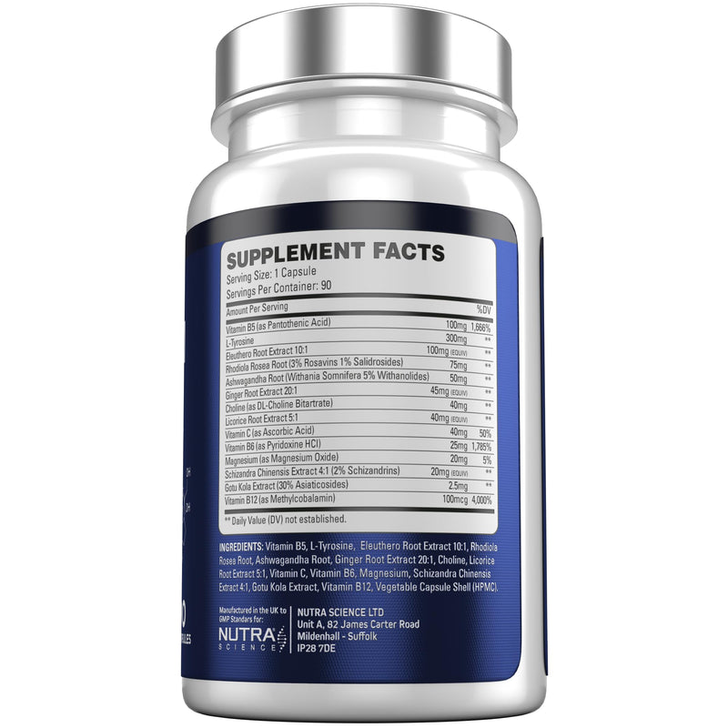 CortiZen High Strength 14 in 1 Cortisol Reducing Supplements - 3 Month Supply Cortisol Support with Rhodiola Rosea, Ashwagandha 90 Vegan Capsules
