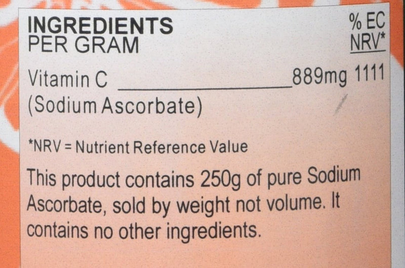 Health Plus Sodium Ascorbate Powder Vitamin C Supplement - 250g