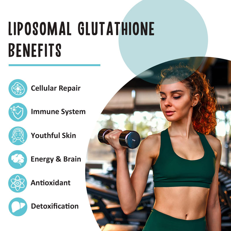[Australia] - 2400 MG Liposomal Glutathione Softgels, Max Absorption, Active Form L-Glutathione Reduced (GSH), with Hyaluronic Acid, Resveratrol, Master Antioxidants for Detox, Brain, Immune System, 60 Softgels 60 Count (Pack of 1) 