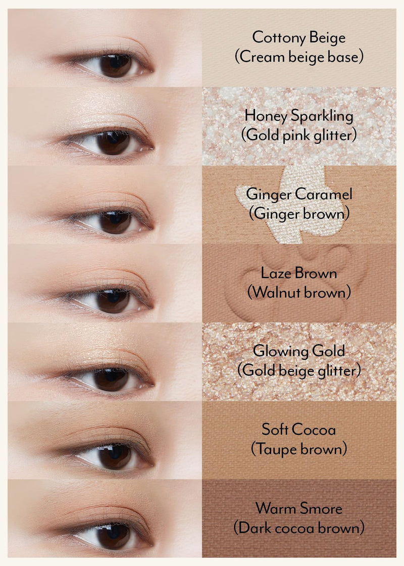 [Australia] - I'M MEME Wonder Soft Layer Palette 01 My Teddy, 0.23 Oz + Afternoon Tea Contour Frozen Choco, 0.4oz Bundle 