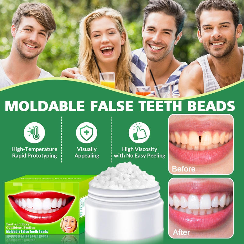 [Australia] - Tooth Repair Kit, Moldable False Teeth Beads for Temporary Fix for Missing or Broken Teeth, DIY Thermoplastic Beads 1PCS 