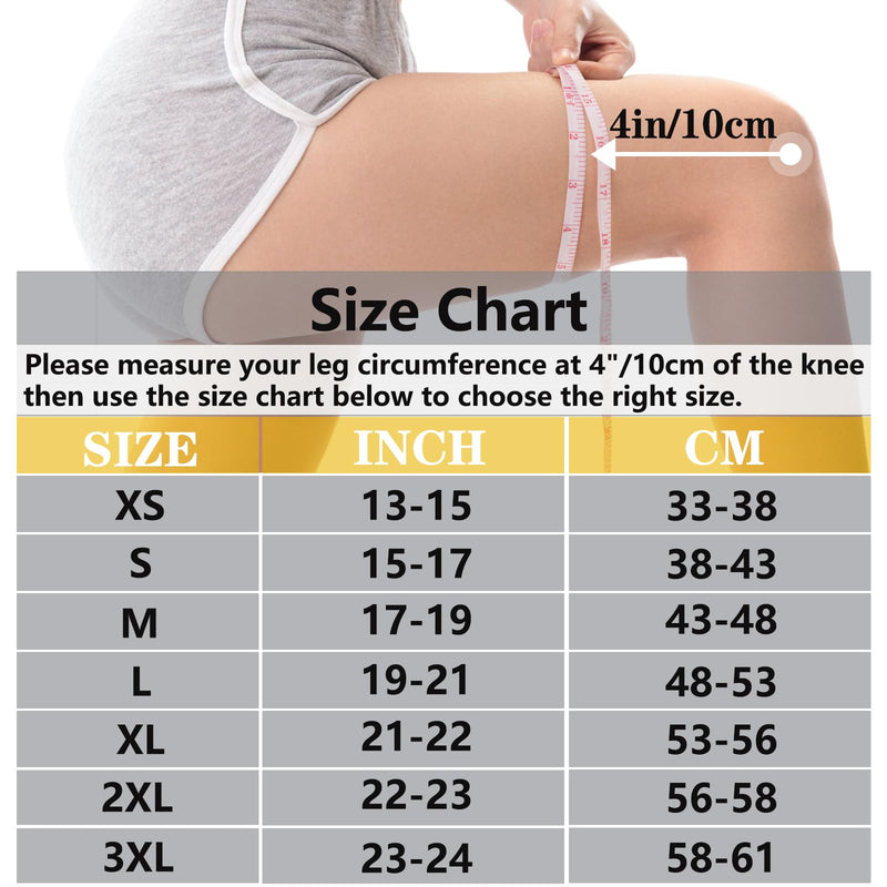 [Australia] - Copper Knee Braces for Knee Pain Women and Men (2 Pack), Knee Compression Sleeve for Arthritis, ACL, Meniscus Tear, Joint Pain Relief, Knee Support for Working , Running, Weightlifting, Fitness Medium 