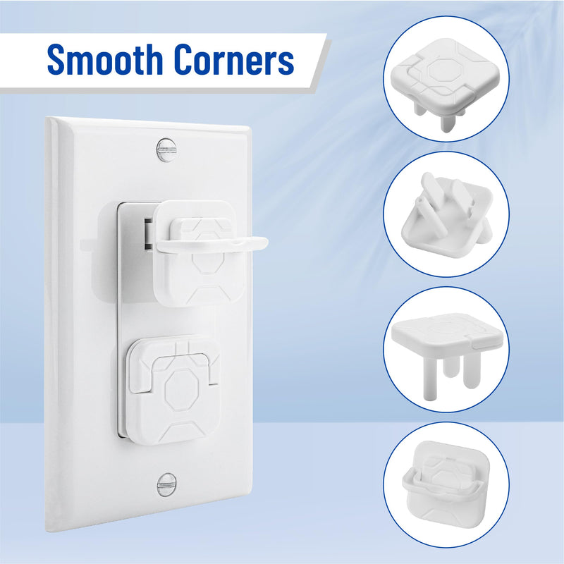 [Australia] - Bates- Outlet Covers Baby Proofing, 10 Pack, 3 Prongs, Plug Covers Baby Proofing, Baby Proof Outlet Covers, Child Proof Outlet Cover, Outlet Plug Covers, Baby Outlet Cover, Childproof Outlet Cover 