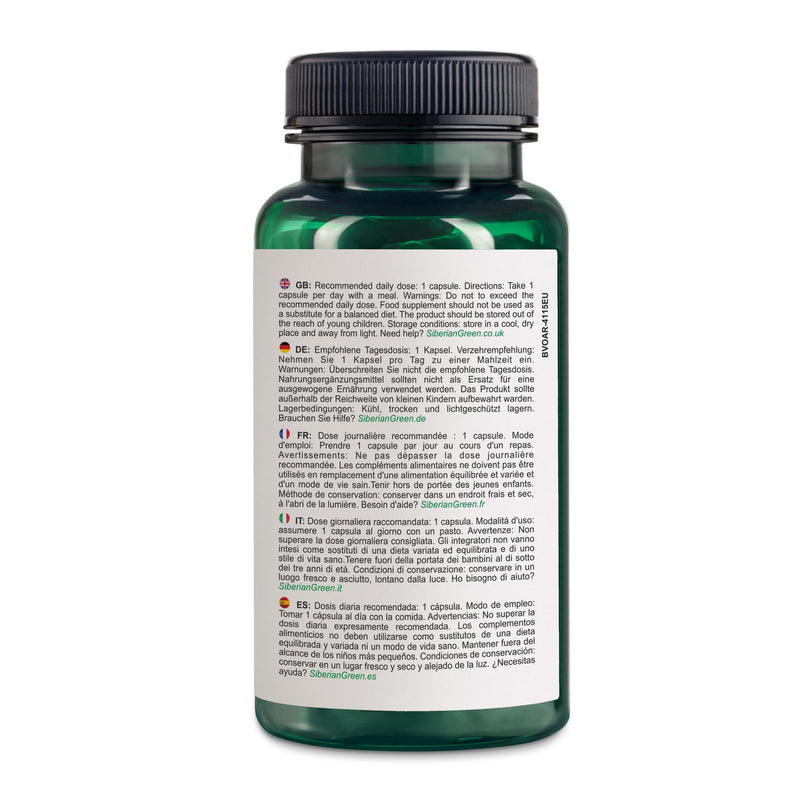 [Australia] - Golden Mountains Shilajit Vegan 90 capsules 500 mg pure Altai premium minerals 