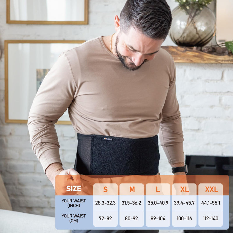 [Australia] - Copper-Infused Back Support Brace ‚Äì Lightweight Lumbar Belt with 6 Supportive Stays for Lower Back Pain Relief, Muscle Spasms, Strains, Arthritis, and Sciatica ‚Äì for Men and Women (Medium) Medium 