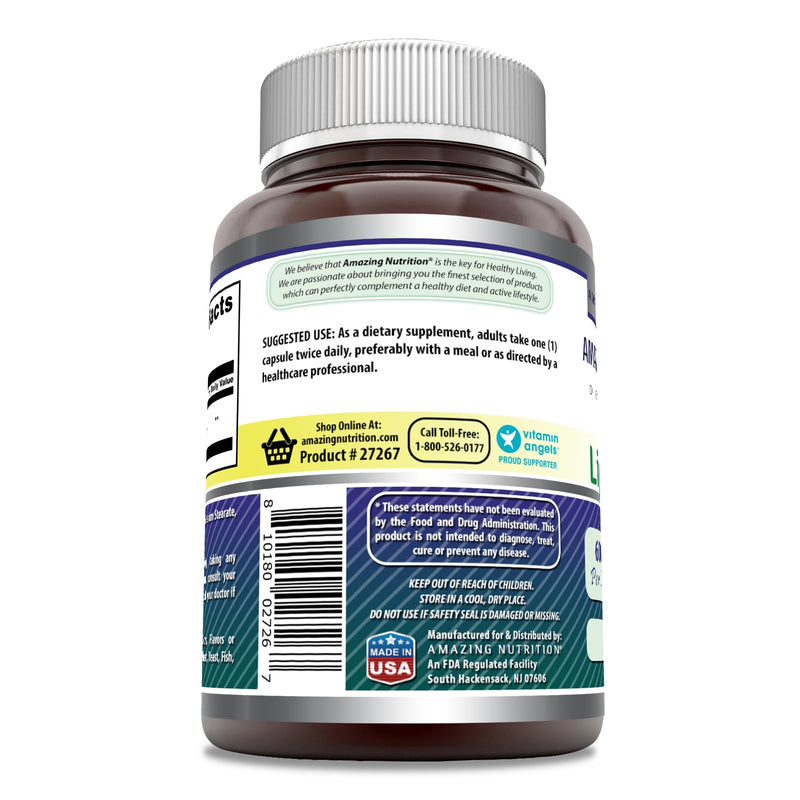 [Australia] - Amazing Formulas Alpha Lipoic Acid | 600 Mg Per Serving Supplement | Capsules | Non-GMO | Gluten Free | Made in USA (60 | 1 Pack) 