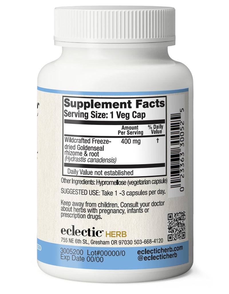[Australia] - Eclectic Institute Raw Freeze-Dried Goldenseal Capsules | 100 CT 
