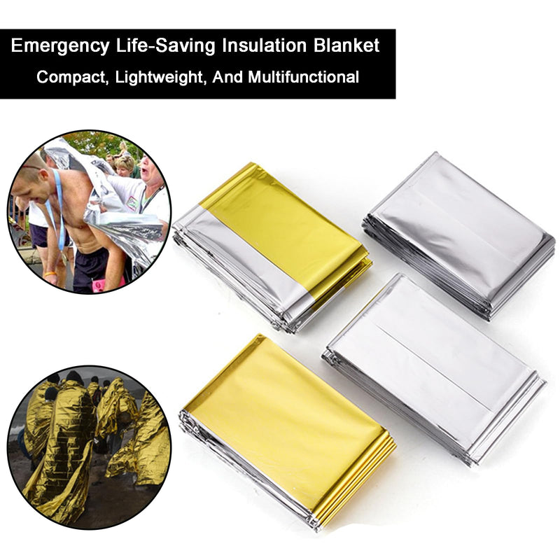 [Australia] - MOAZIFI Five rescue blankets gold/silver 210x160cm, rescue blanket, survival, rescue blanket gold/silver, thermal blanket, thermal blanket 