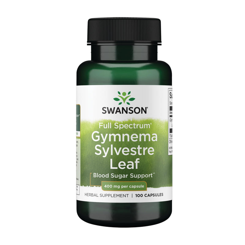 [Australia] - Swanson Full Spectrum Gymnema Sylvestre Leaf - Traditional Ayurvedic Herb - (100 Capsules) 100 Count (Pack of 1) 