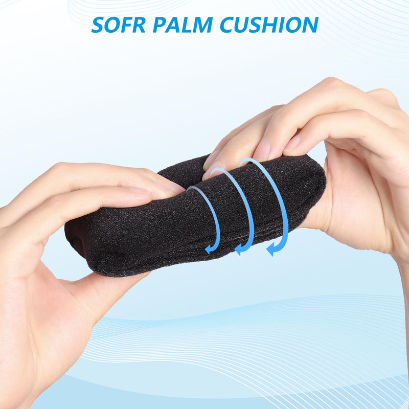 Palm Protector for Hand Contracture, Palm Grip, Finger Contracture Cushion for Rehabilitation Stroke Hemiplegic, Arthritis, Skin Breakdown, Hand Grip Strengthener,Contracture Prevention Pad