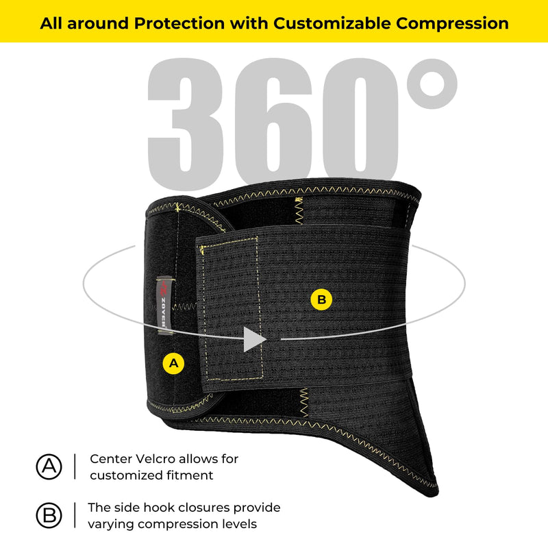 [Australia] - ZOYER Back Brace for Men Lower Back for Pain Relief of Lumbar/Waist, Back Support Belt with Lumbar Splints for Herniated Disc, Sciatica, Scoliosis X-Large 