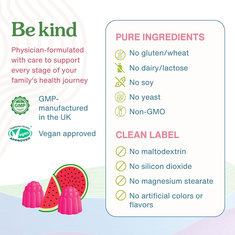 Igennus Calm Magnesium Gummies with L-Theanine & B6, 90 Watermelon Gummies | High-absorption reacted magnesium citrate for calm and nervous-system support; adults & kids, sugar-free, vegan