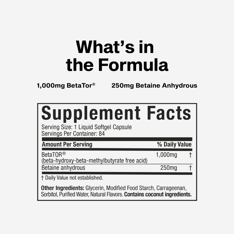 MuscleTech HMB Supplements 1000mg, Clear Muscle (42 Liquid Softgels) | Highest Grade HMB for Lean Muscle & Recovery, HMB Free Acid Muscle Supplement, Help Decrease Breakdown, Packaging May Vary 42 Count (Pack of 1)