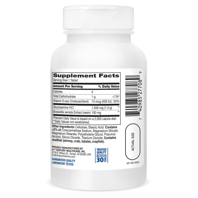 [Australia] - 21st Century Glucosamine Daily Complex Plus D Tablets, 60 Count (27708) Unflavored 60 Count (Pack of 1) 