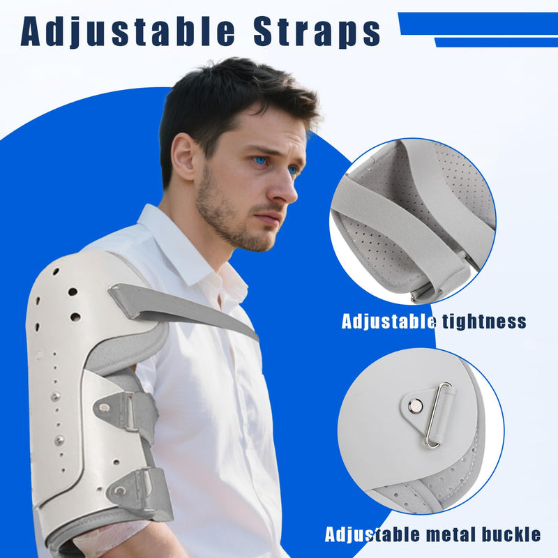 [Australia] - TARSHYRY Medium Humeral Shaft Fracture Splint & Humeral Fracture Brace for Broken Upper Arm Shoulder Bicep Left/Right Arm Long-Bone,Lightweight Breathable Humerus Fracture Splint for Men Women (Left Shoulder) Left Shoulder 