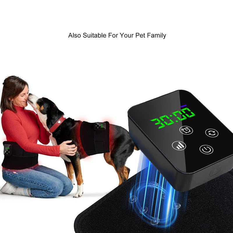 [Australia] - Red Light Therapy, Cordless Infrared Therapy Pad for Back Knee Leg Pain Relief, Portable 660nm 850nm Wireless Red Infrared Light Therapy Wrap Belt with Rechargeable Controller Gift for Women Men 