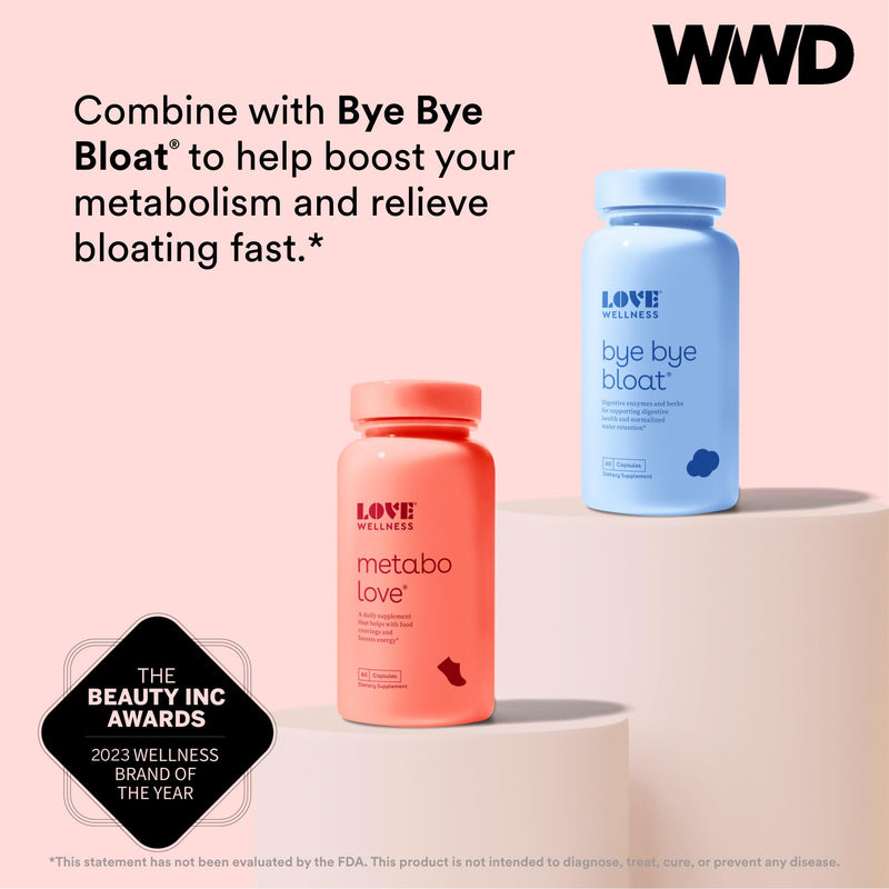 [Australia] - Love Wellness Metabolove Metabolism Booster | Curbs Food Cravings for Weight Management & Helps Boost Energy | Stimulant Free, Vegan & Gluten-Free Daily Supplement Pills | 60 Capsules 