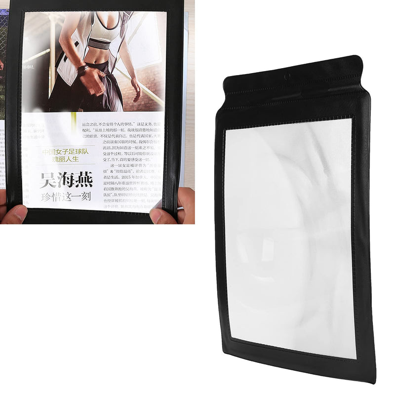 A4 Magnifier Full Page Reading Large Sheet Magnifying Glass Reading Aid for Books Menus Newspapers for Reading Small Fonts, Low Vision Seniors, Macular Degene