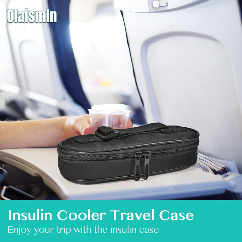 [Australia] - Insulin Cooler Travel Case, Diabetic Travel Bag for Insulin Pens, Small Insulated Medicine Carrying Case with 2 TSA Approved Ice Packs Classic 