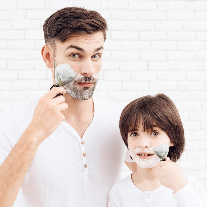 [Australia] - Shaving brush, men's shaving brush with wooden handle, shaving brush, badger hair, facial beard, hair cleaning, shaving tool, badger hair, travel shaving brush, shaving brush, black 