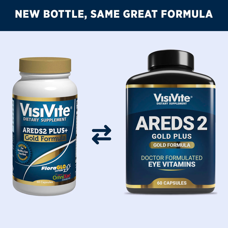 [Australia] - Doctor Formulated AREDS 2 Plus Eye Vitamins with Zeaxanthin Plus Lutein - Bilberry and Grape Seed Extract - Premium Eye Health Formula - 60 Eye Supplement Capsules of VisiVite Gold Plus 1 Pack - 60 Capsules 