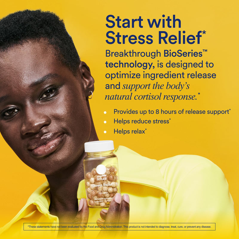 [Australia] - Ritual Stress Relief Supplement Shoden¬Æ Ashwagandha, Suntheanine¬Æ L-Theanine, and Saffron as affron¬Æ* BioSeries with 8-Hour Release to Support Natural Cortisol Response and Promote Calm, 30 Day 