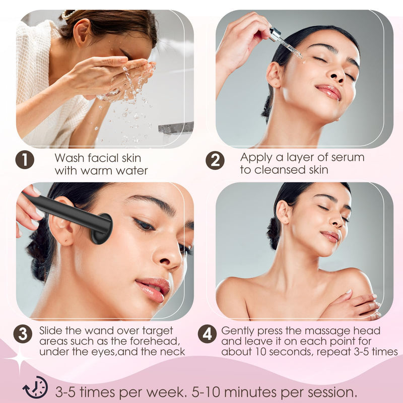 Light-Therapy-Wand, Red Light Therapy for Face and Neck, 9-in-1 Led Facial Sculptor Rejuvenation Eyes & Face Massager Tool