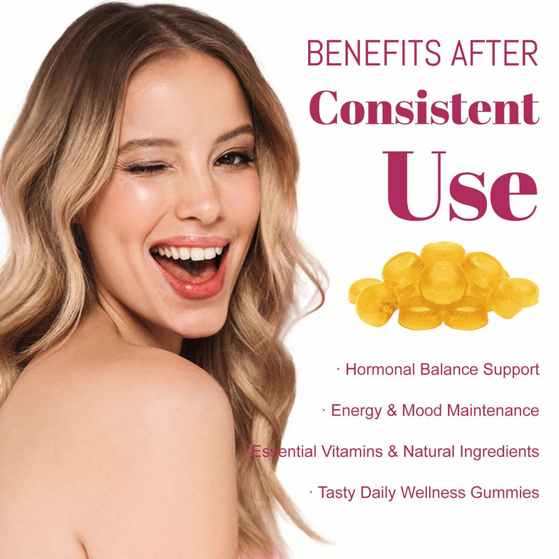 Feminine Balance Gummies for Women,pH Balance & Odor Control, Immune & Vaginal Health Support, Sugar-Free Gluten-Freet (1) 1