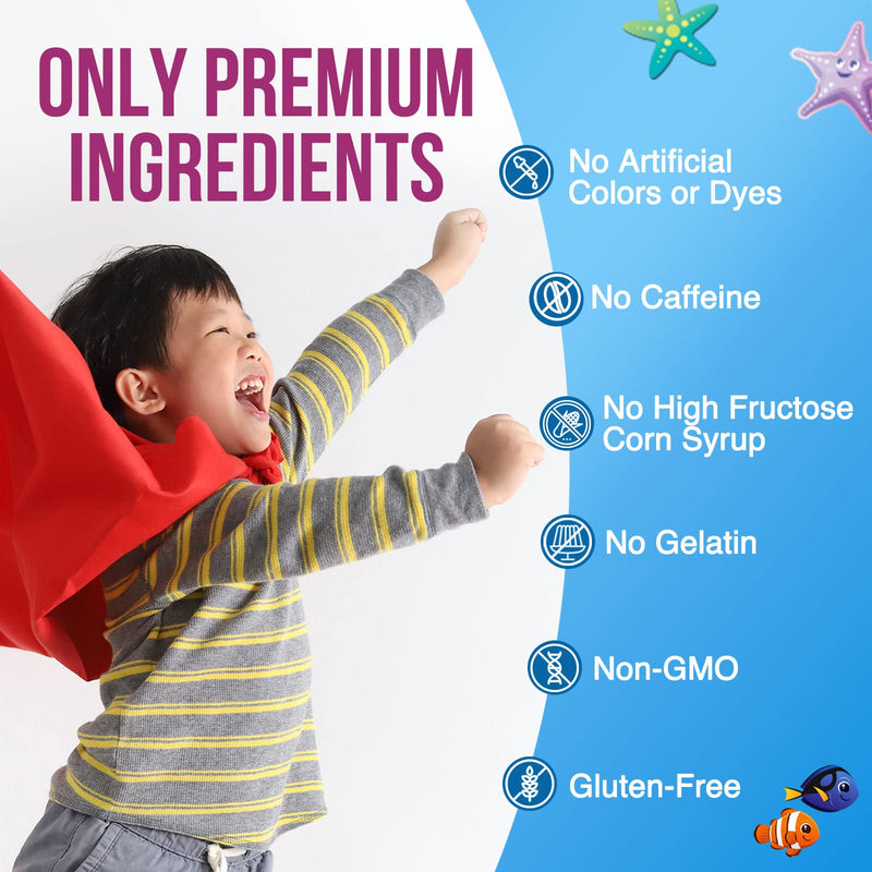 [Australia] - Kids Immune Support Gummies with Vitamin C, Zinc & Echinacea, Gluten Free & Non-GMO Chewable Immune Support for Kids Gummy, Daily Childrens Immune Support Vitamins, Vegan, Berry Flavor - 90 Gummies 