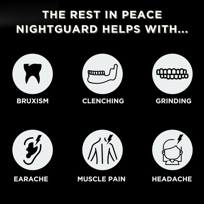 [Australia] - Rest in Peace Night Guard - Pack of Two Moldable Mouth Guard for Teeth Grinding Clenching Bruxism (Clear) Clear 