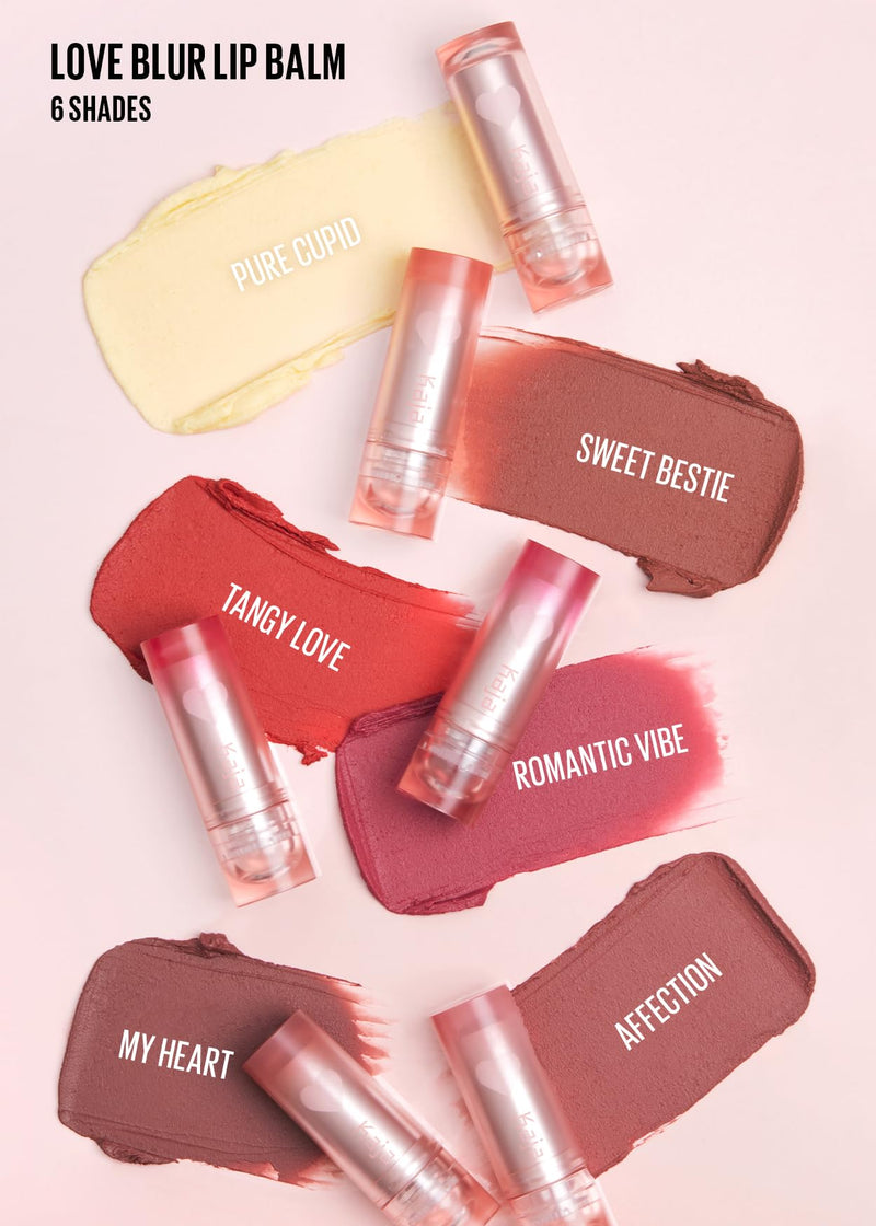 Kaja Love Blur Lip Balm - 02 Sweet Bestie | Soft & Comfort Semi-Matte Blurring Daily Color | Shea Butter, Avocado Oil, Citrus Unshiu Peel Extract, Vitamin E Infused, Cute Stuff, 4g/0.14oz.