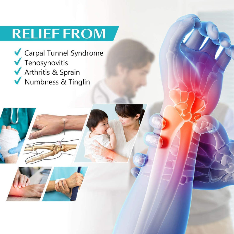 [Australia] - STSKing Doctor Approved Wrist Brace, Adjustable Day-Night Wrist Brace for Men Women, Brace Wrist for Arthritis, Tendonitis, Sprain, Sports Protection (Left, S/M) Left S/M (Wrist 13-20 cm) 