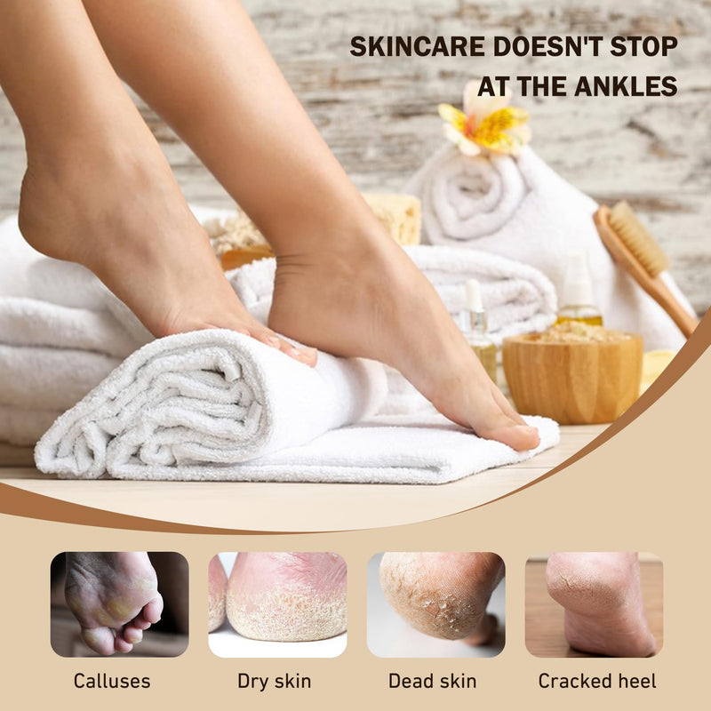 [Australia] - FVION Nano Glass Callus Remover, Callus Removal Foot, Callus Removal Wet & Dry, Professional Callus File Foot Care, Highly Effective Callus Rasp Velvety Soft Feet Yellow 