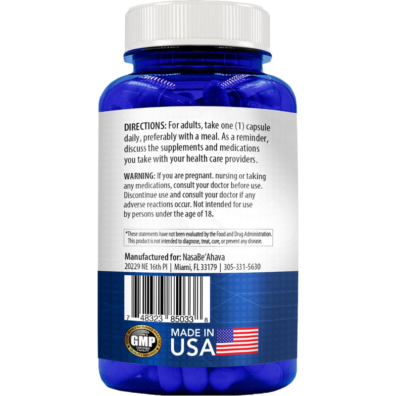 SAM-E Supplement 500mg | Easy Absorption S-Adenosyl-L-Methionine SAM-e 500mg for Bone and Mood Support Supplement | Made in The USA Non-GMO and Gluten Free (90 Day Supply)
