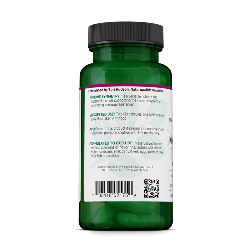 Vitanica Immune Symmetry - Immune System Support Supplement with Vitamins A, C & B6 - Antioxidant Supplement to Support Immune Health - Vegan Supplement - Consumer Line - 60 Vegan Caps Lady - 60 Vegan Caps