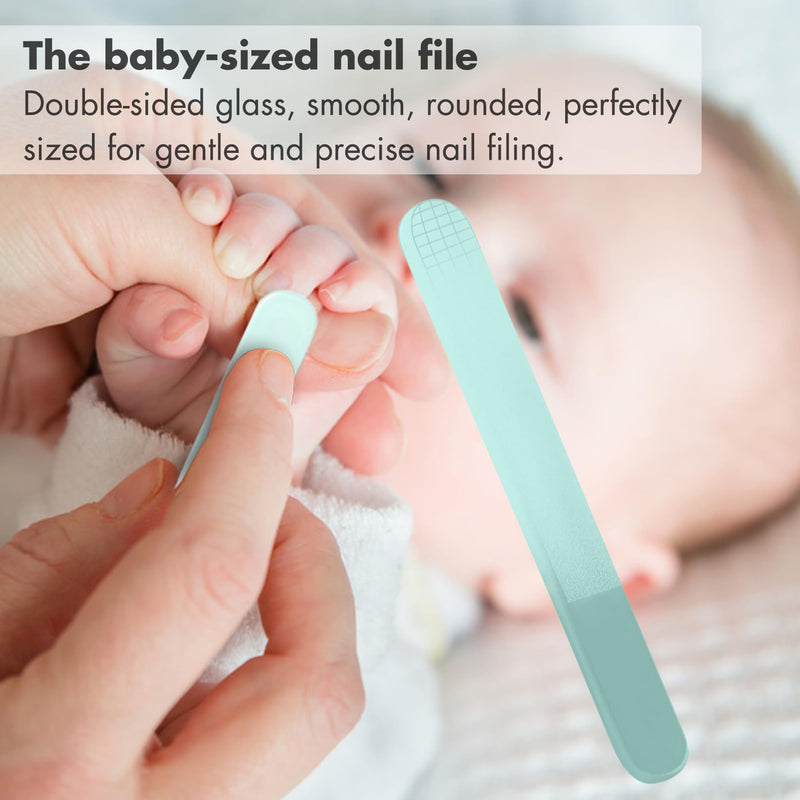 [Australia] - Baby Nail Kit, 4-in-1 Baby Nail Care Set with Cute Case, Baby Nail Clippers, Scissors, Nail File & Tweezers, Baby Manicure Kit and Pedicure kit for Newborn, Infant, Toddler, Kids-Owl Green 