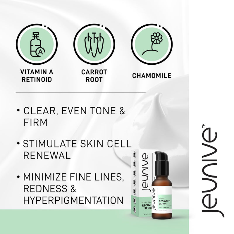 Calming and Revitalizing Daily Retinol Recovery Serum | Clear, Even and Firm with Retinol, Carrot Root, Chamomile and Vitamin A for a rejuvenated skin, 1 oz (28g)