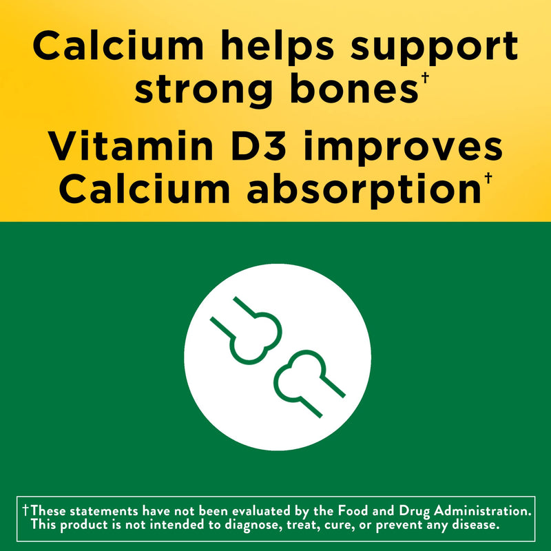 [Australia] - Nature Made Calcium 600 mg with Vitamin D3, Dietary Supplement for Bone Support, 100 Softgels 