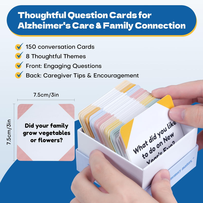 [Australia] - Conversation Cards for Dementia ‚Äì Dementia Activities for Seniors with Alzheimer‚Äôs | Memory & Reminiscence Cards for Families and Caregivers 