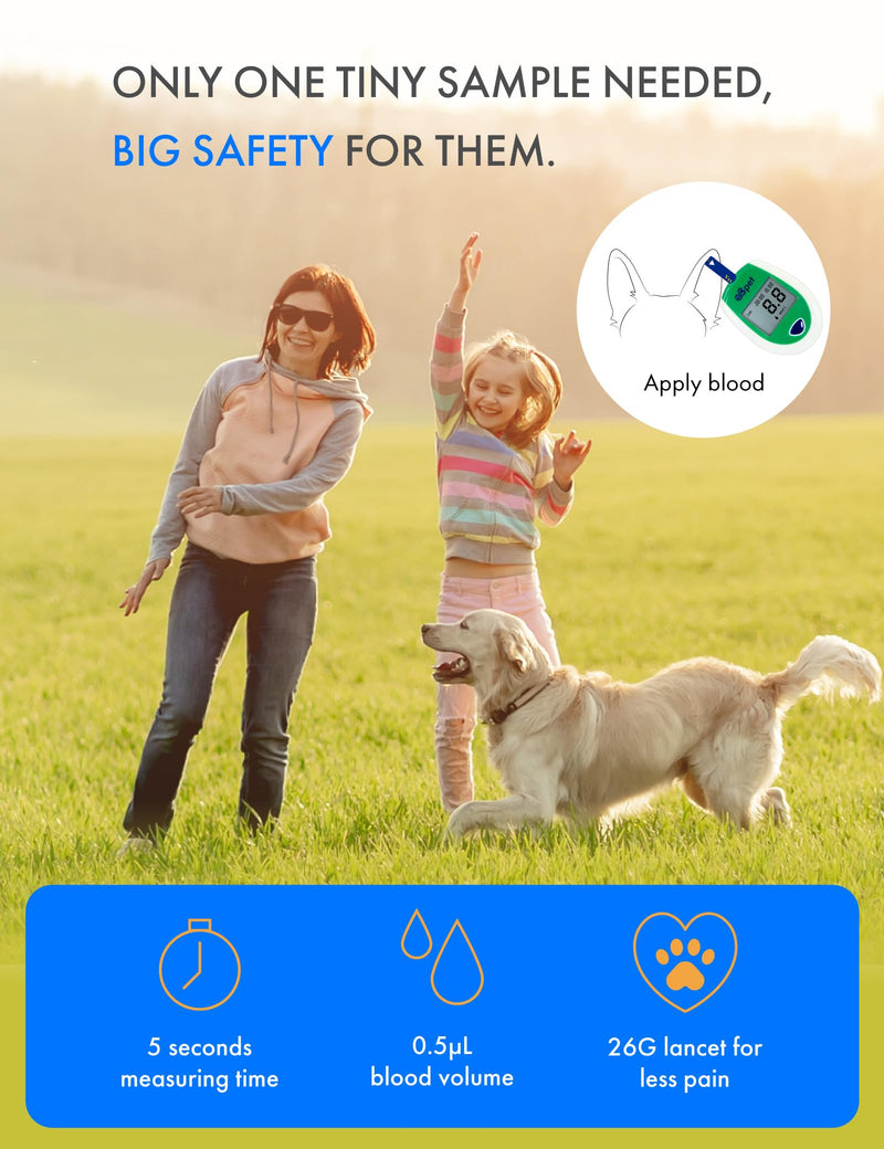 [Australia] - eBpet Test Strips for Use eBpet Blood Glucose Monitoring System, 25 Test Strips, Dog & Cat Code Card 